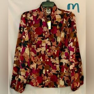 Anne Klein Multicolor Floral Blouse